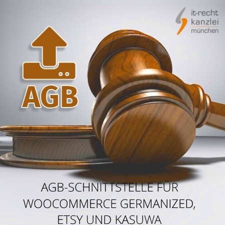 Abmahnsichere Rechtstexte für WooCommerce Germanized, Etsy und Kasuwa inklusive AGB-Schnittstelle