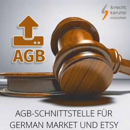 Abmahnsichere Rechtstexte für German Market und Etsy inklusive AGB-Schnittstelle