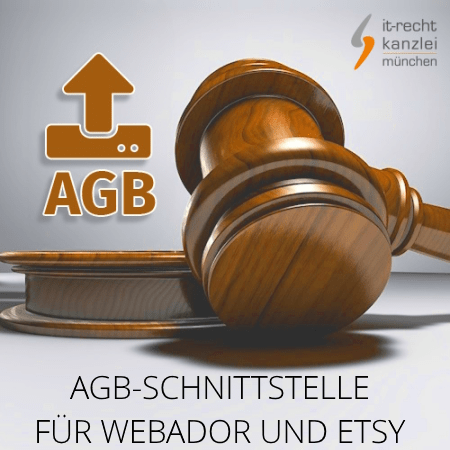 Abmahnsichere Rechtstexte für Webador und Etsy inklusive AGB-Schnittstelle