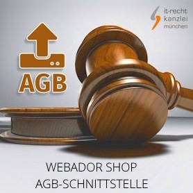 AGB mit Schnittstelle zu Webador inkl. Update-Service