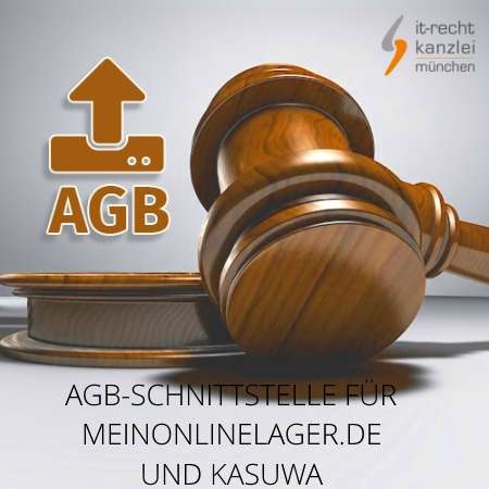 Abmahnsichere Rechtstexte für meinOnlineLager.de und Kasuwa inklusive AGB-Schnittstelle